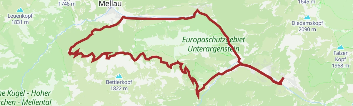 Route map: Schoppernau | Gravelbike-Runde um die Kanisfluh